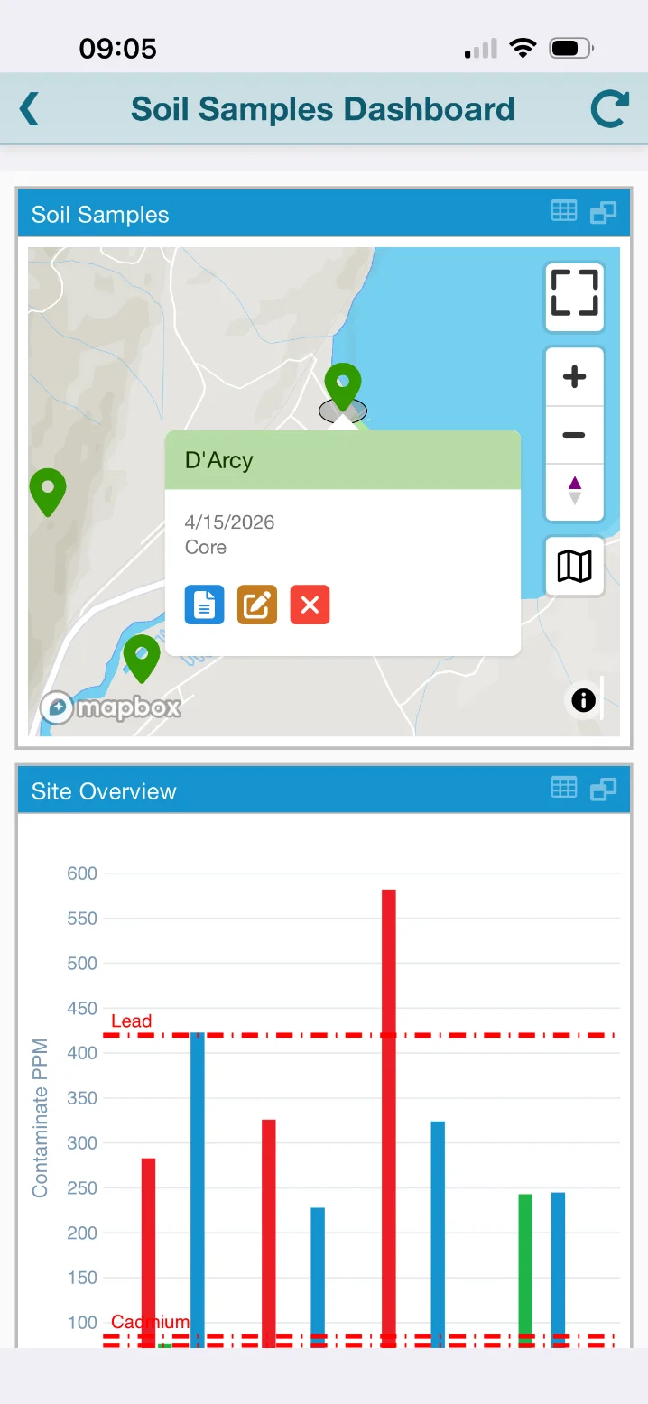 Flowfinity soil samples app