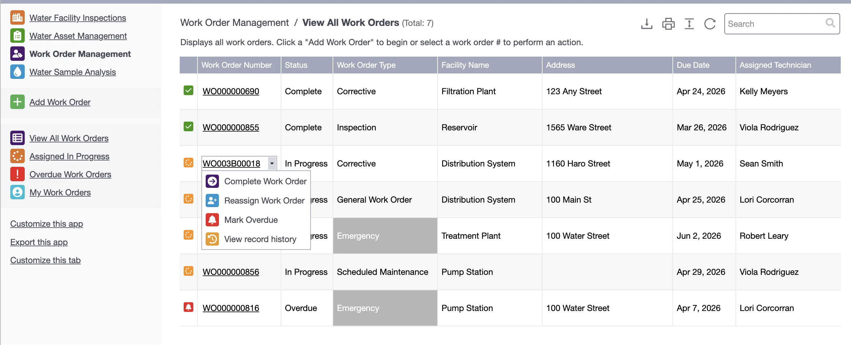 Flowfinity operations dashboard
