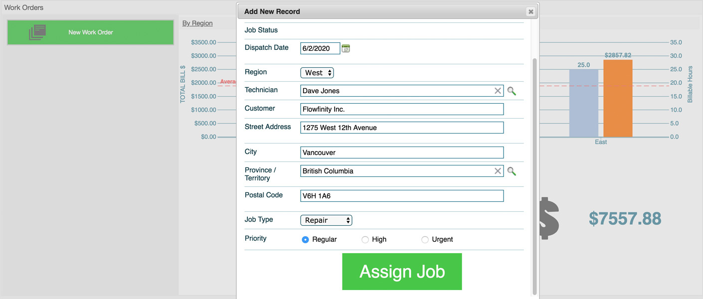 Flowfinity - Buttons in dashboards