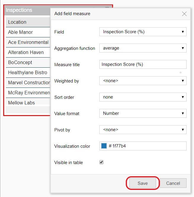 Flowfinity - Drill-downs in dashboards