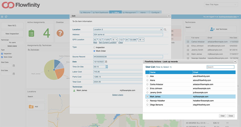 Orders and invoicing dashboad